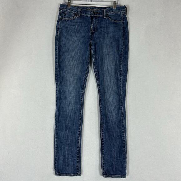 Old Navy The Sweetheart Jeans Womens 10 Long Blue Mid Rise Denim Stretch Pockets - Picture 1 of 14